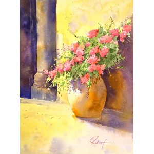Sadia Arif, 11 x 15 Inch, Watercolor on Paper, Cityscape Painting, AC-SAD-066